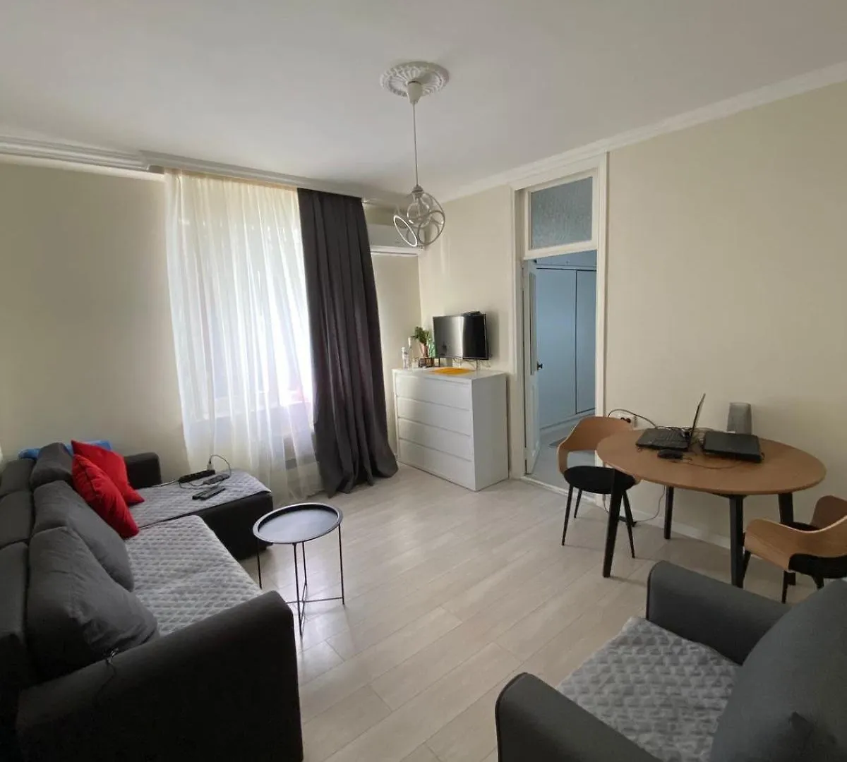 42M Square Apartment Bedroom Living Room And Kitchen Separatly Batumi